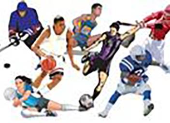  Athletes Playing a Variety of Sports